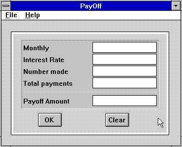 payoff