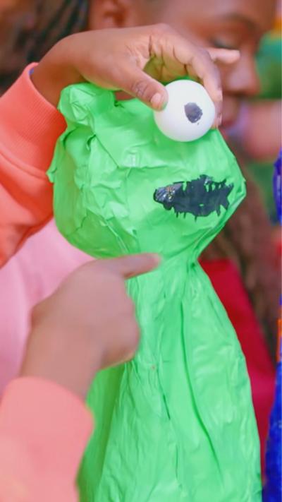 Let's make an alien bowling pin!
