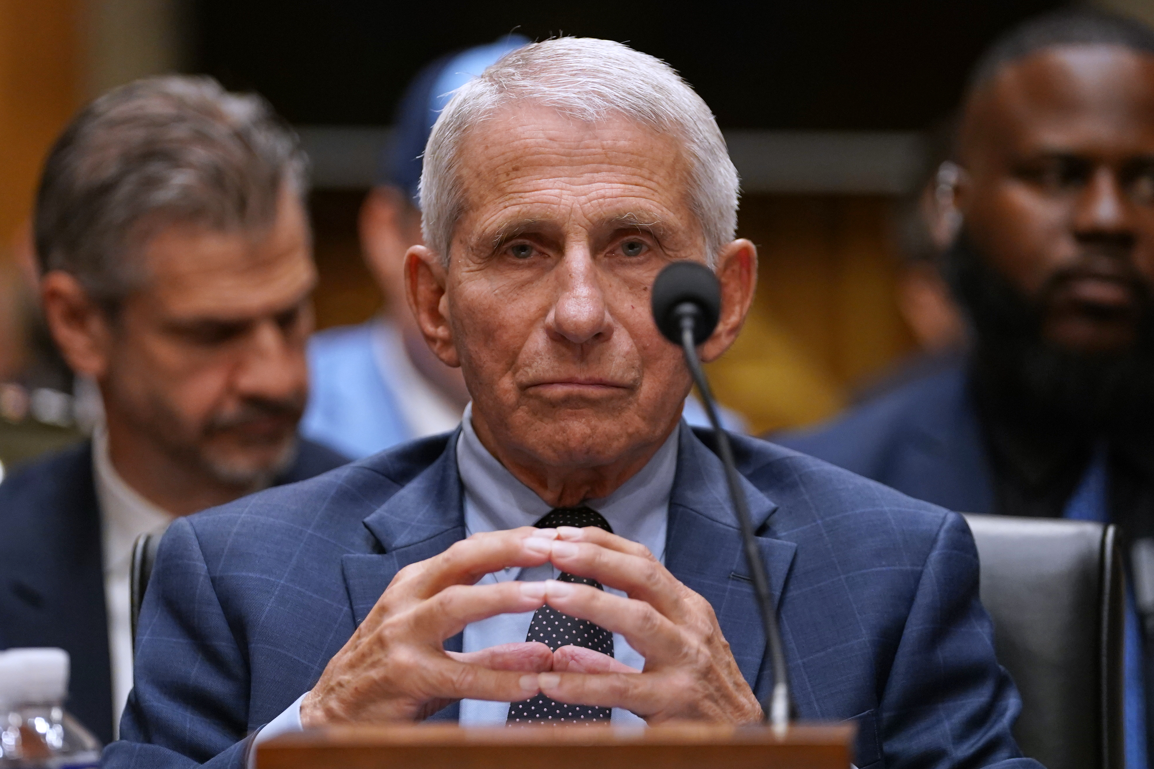 AP26210527245745 Dr. Anthony Fauci appears before the Senate Homeland Security and Governmental Affairs Committee at the Capitol, Wednesday, July 29, 2026, in Washington. (AP Photo/Allison Robbert)