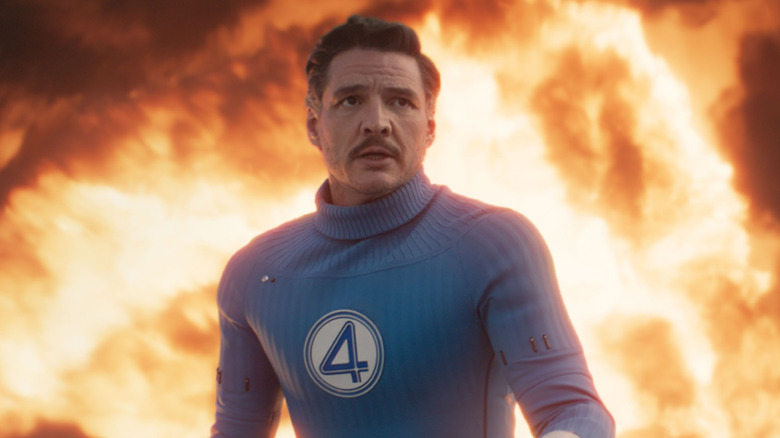 Reed Richards in front of flames in 